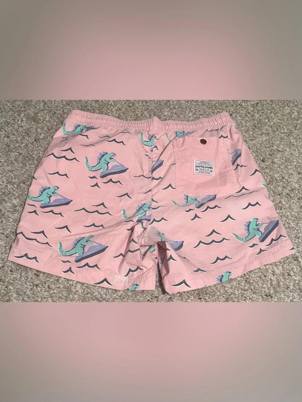 Party Pants Men's Dino Ripper board shorts